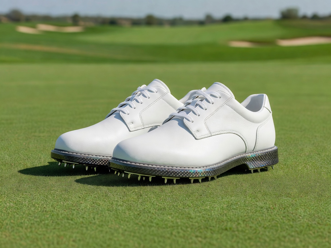 Carbon Sole Spikeless Tour Golf Shoes in sleek black finish