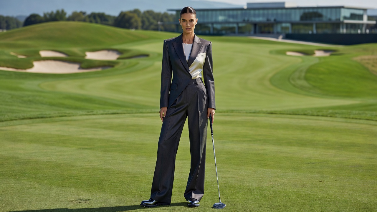 Cosmic Glass Volume IV Spring Issue magazine cover photography featuring high fashion golf model